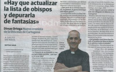 NUEVO CRONISTA OFICIAL DE LA DIÓCESIS DE CARTAGENA